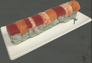 Order Rainbow Roll (Whole 9pc) food online from Sushi Kyo store, Salem on bringmethat.com