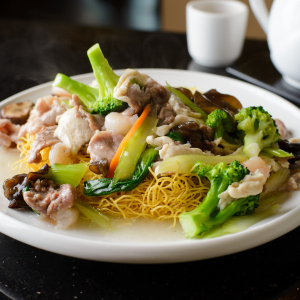 Order The Bund House Special Pan Fried Noodle food online from The Bund store, Forest Hills on bringmethat.com