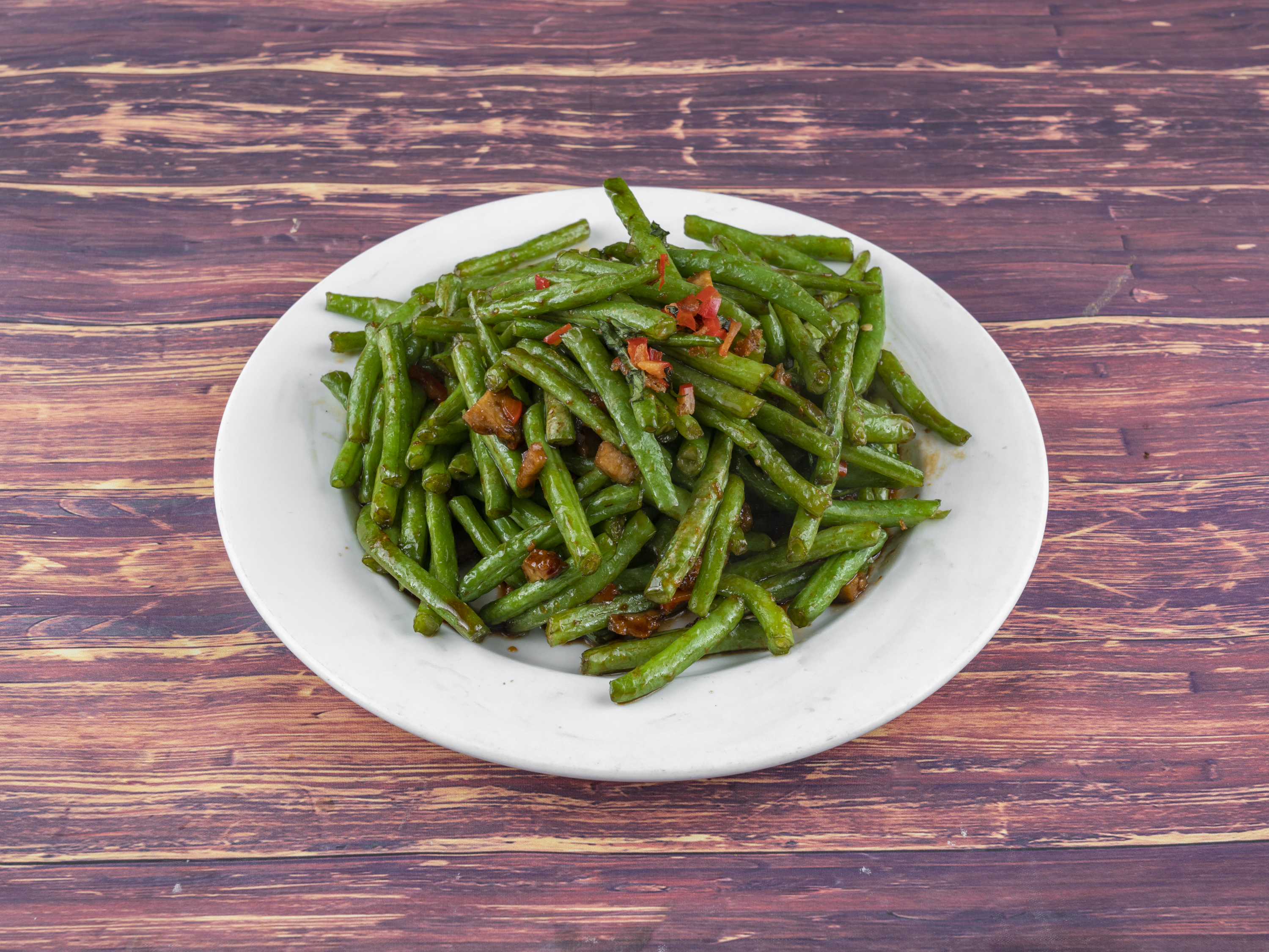 Order Sauteed Dry String Beans food online from Pine Forest Vegetarian Restaurant store, Houston on bringmethat.com