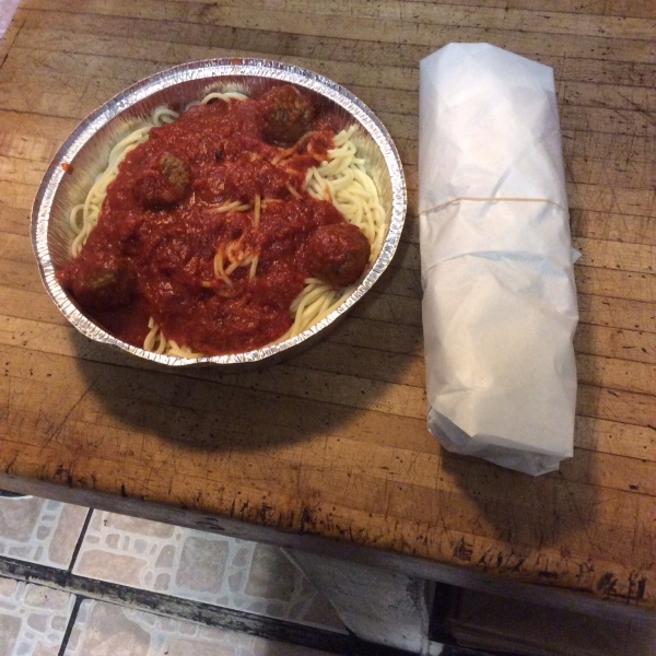 Order Spaghetti with Meatballs food online from Franco's Giant Pizza store, El Cajon on bringmethat.com