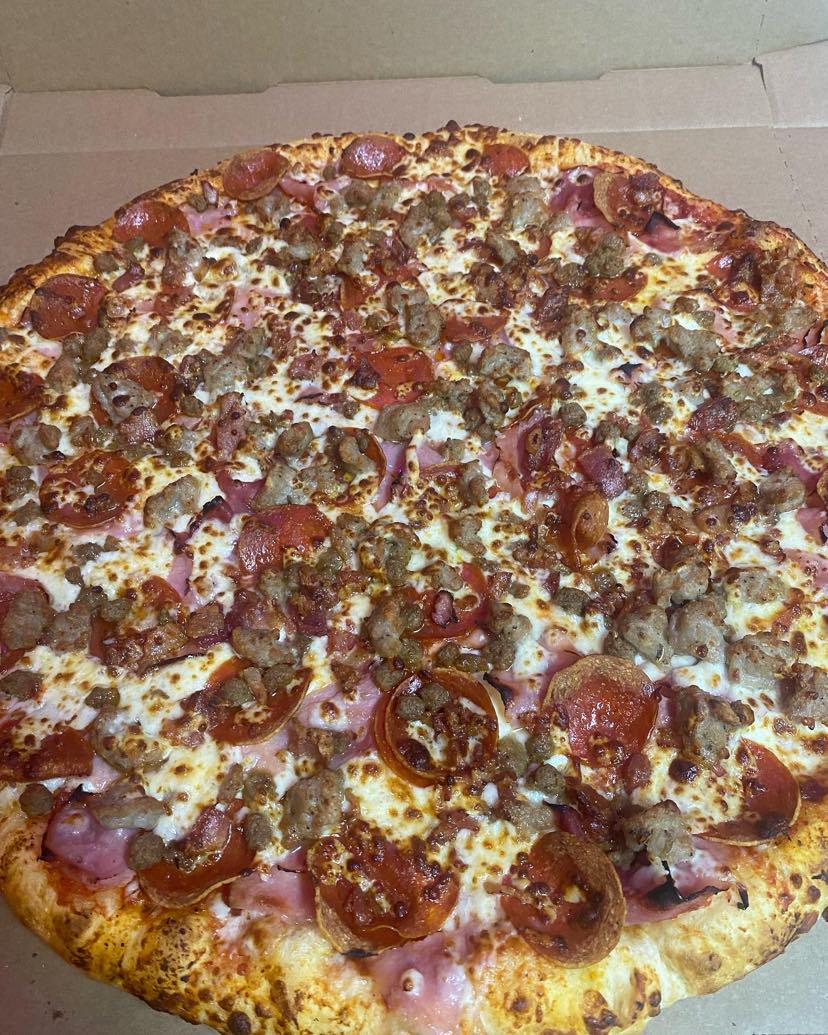 Order Meat Lover's Pizza food online from Palermo Pizza Place store, Wyoming on bringmethat.com