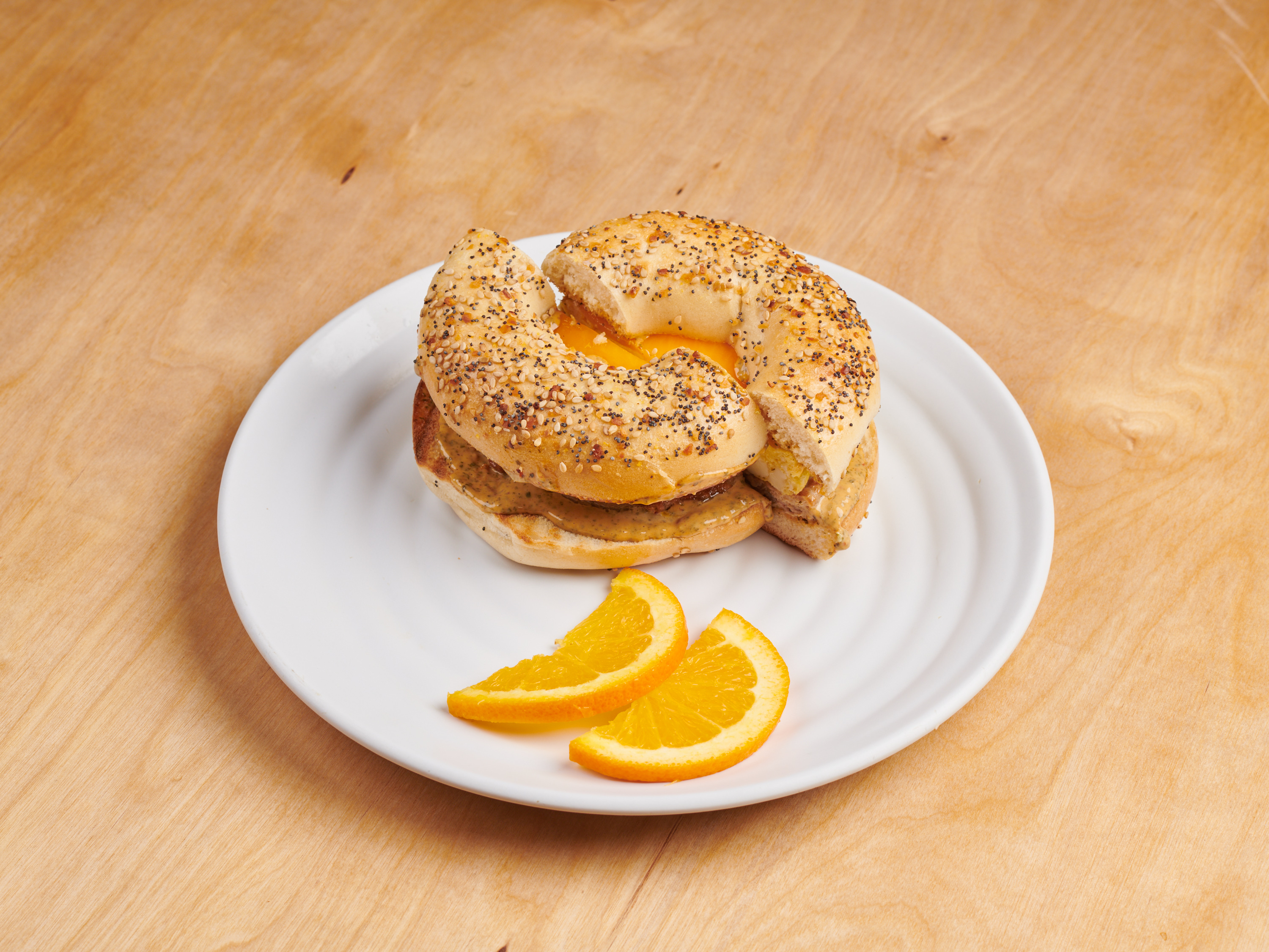 Order Bagel and Egg Sandwich food online from Spirit Winds Coffee Bar store, Las Cruces on bringmethat.com