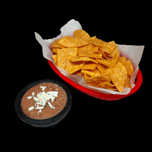 Order Chips and refried beans food online from Bigotes Street Tacos store, The Woodlands on bringmethat.com