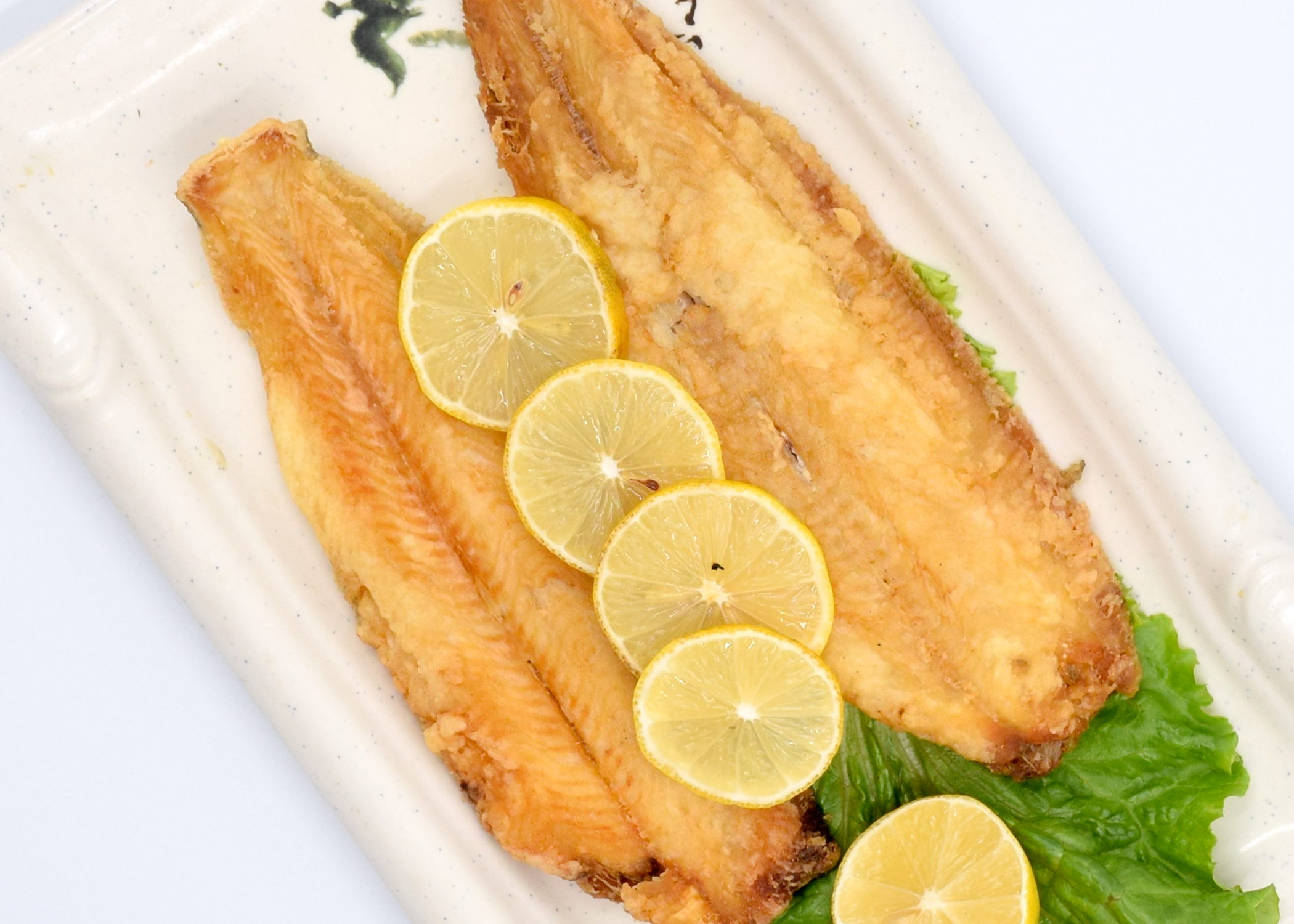 Order Fried Flatfish Plate  food online from Mansun Japanese Restaurant store, Walnut on bringmethat.com