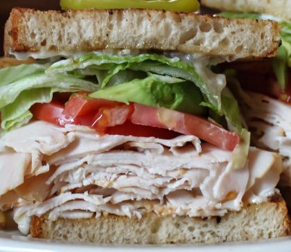 Order Smoked Turkey Sandwich food online from Mozies store, New Braunfels on bringmethat.com