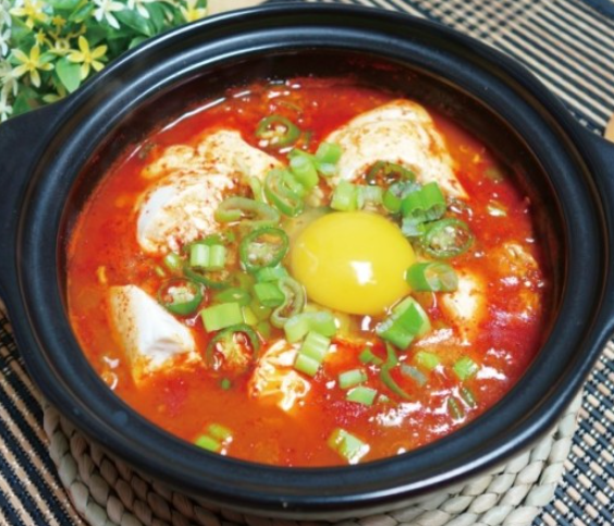 Order Soft Tofu Stew food online from Bull Korean Bbq store, Cupertino on bringmethat.com