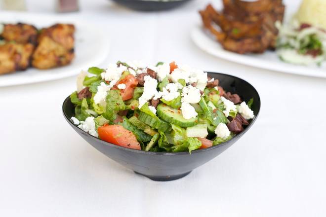 Order Greek Salad food online from Elena Greek Armenian Cuisine store, Glendale on bringmethat.com