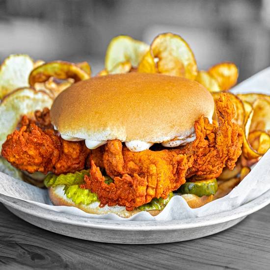 Order Nashville Chicken Sandwich food online from Buffalos Cafe store, Dacula on bringmethat.com