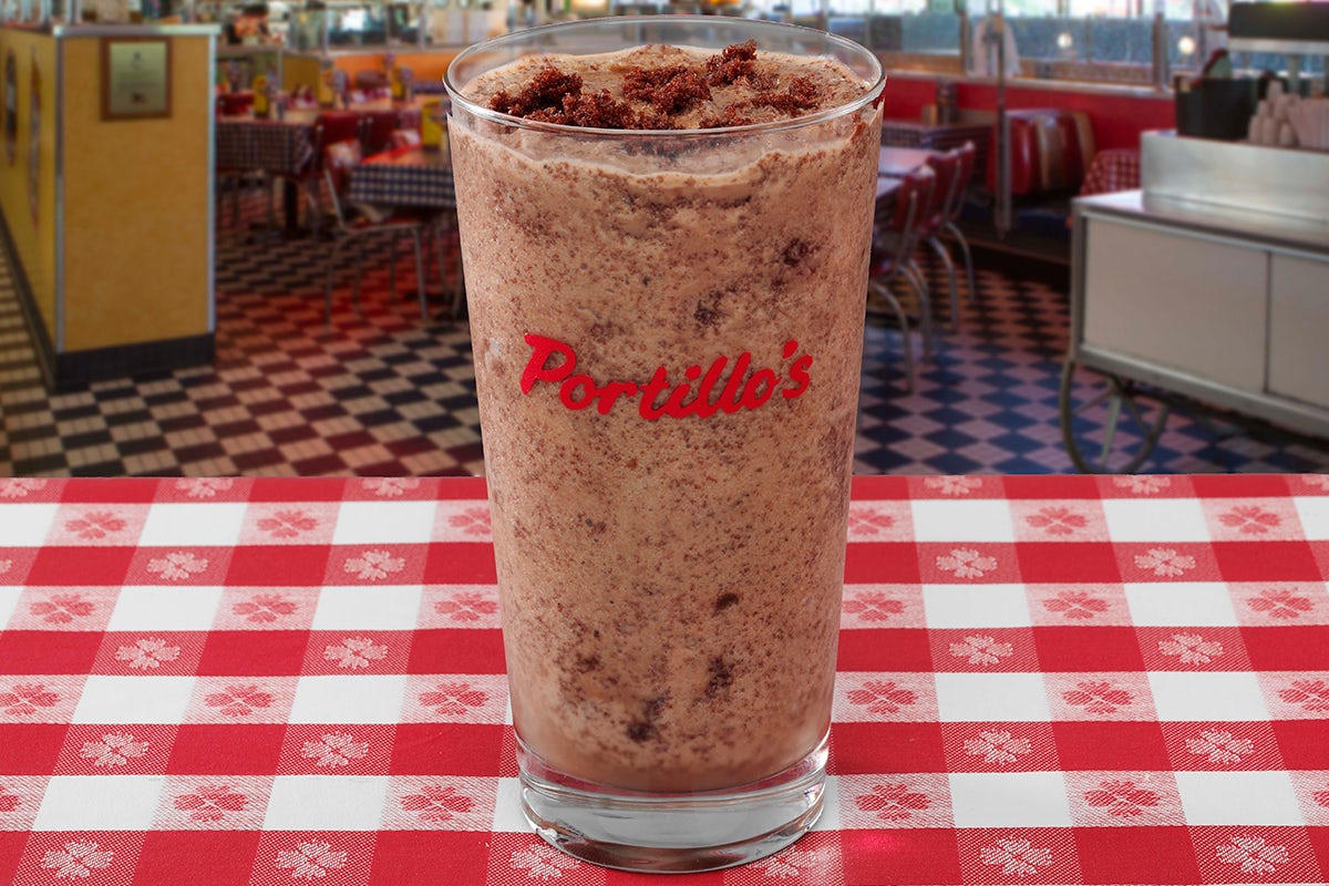 Order Chocolate Cake Shake food online from Portillo's Hot Dogs store, Oswego on bringmethat.com