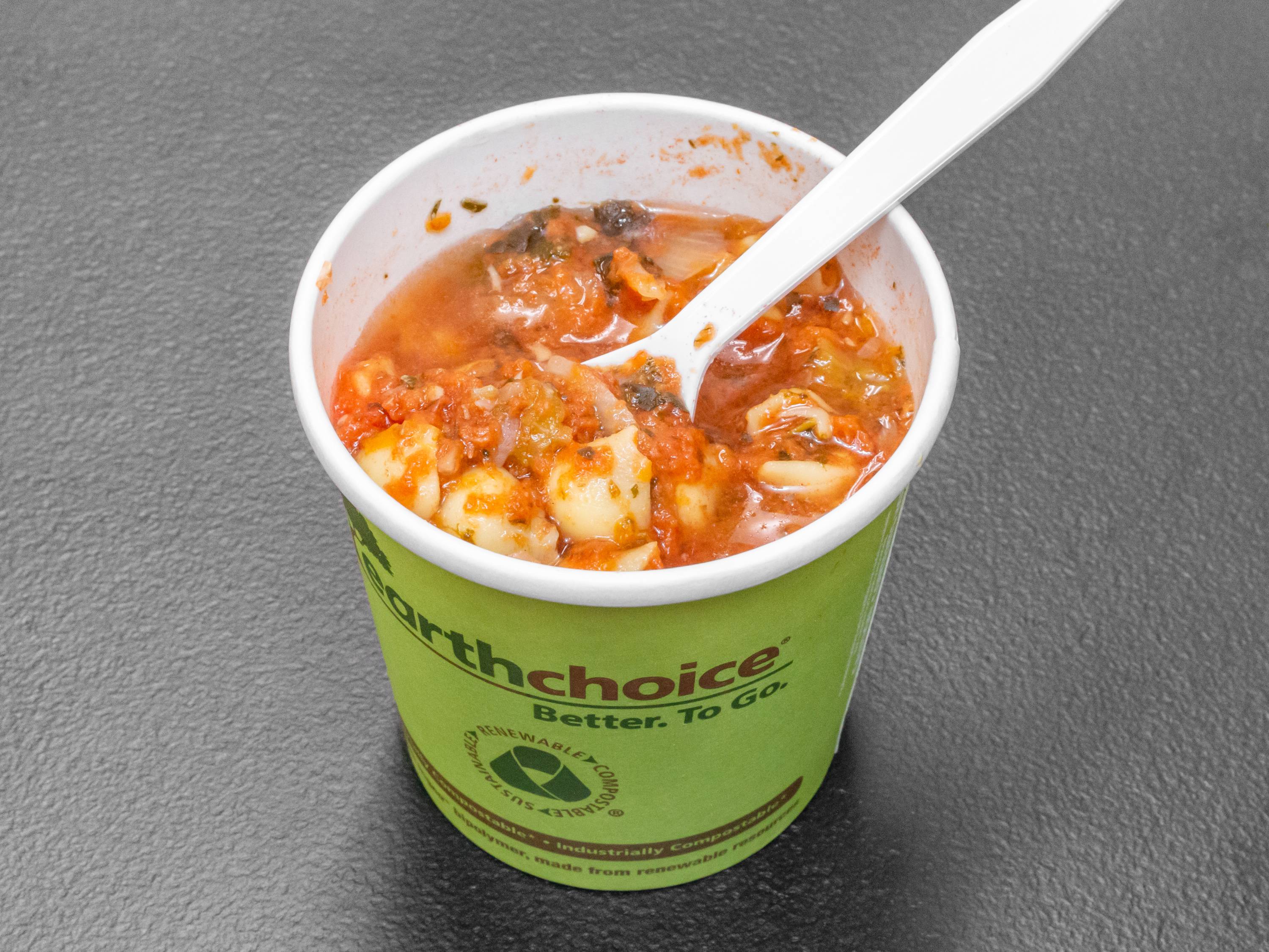 Order 16 oz. Tomato Noodle Soup food online from Golf Lottomart store, Schaumburg on bringmethat.com