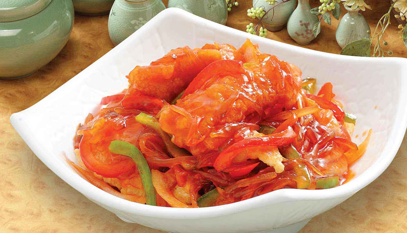 Order G59. Sweet and Sour Fish (五柳斑魚塊) food online from Happy Harbor Cuisine store, Alhambra on bringmethat.com