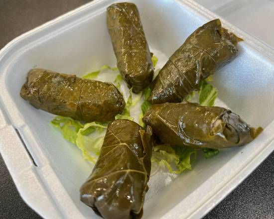 Order Stuffed Grape Leaves (5pc) food online from AL Quick Stop store, Houston on bringmethat.com
