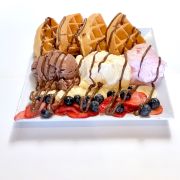 Order The Trio Waffle food online from Crave Cafe store, West Hills on bringmethat.com