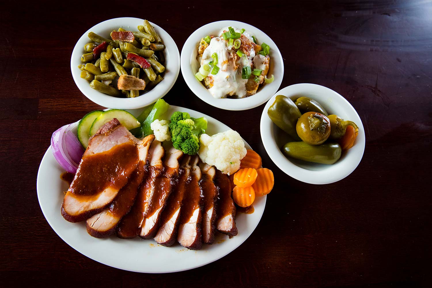 Order 6. Smoked Turkey Breast Dinner food online from Tony Barbecue & Steak House store, Channelview on bringmethat.com