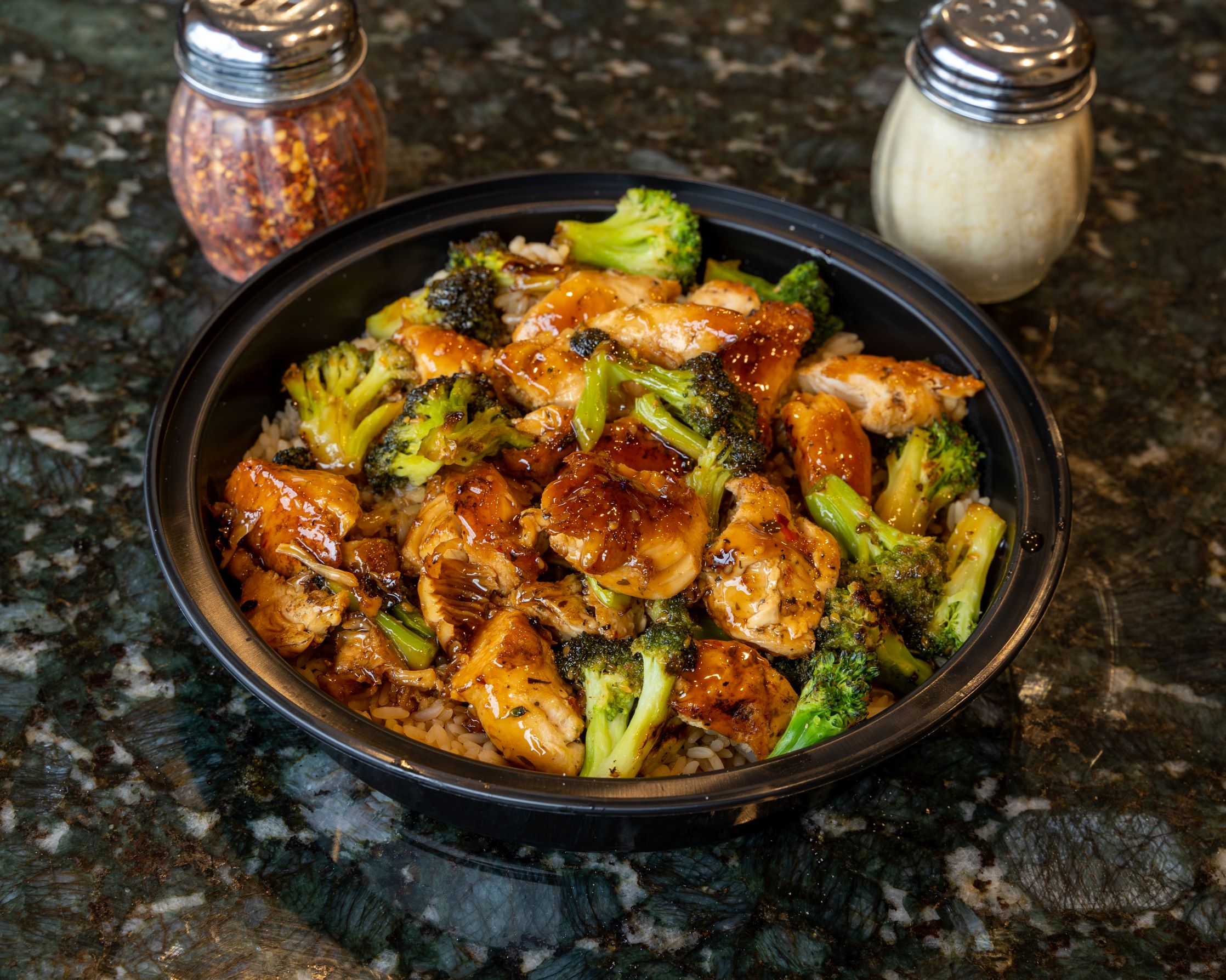 Order Teriyaki Chicken Broccoli food online from Colombos Pizza & Cafe store, Reading on bringmethat.com