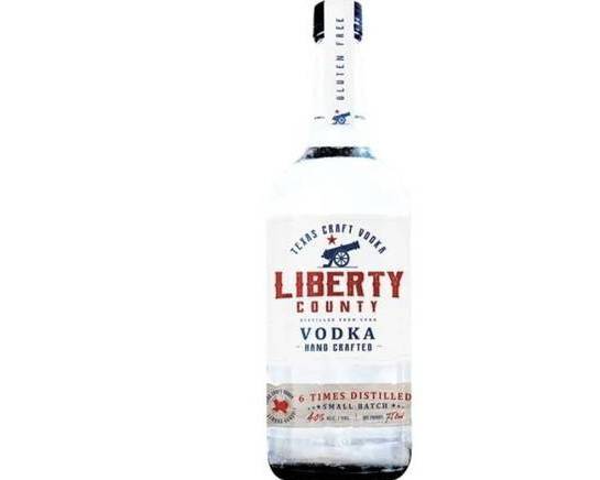 Order Liberty County, 750mL vodka (40.0% ABV) food online from Cold Spring Liquor store, Liberty Hill on bringmethat.com
