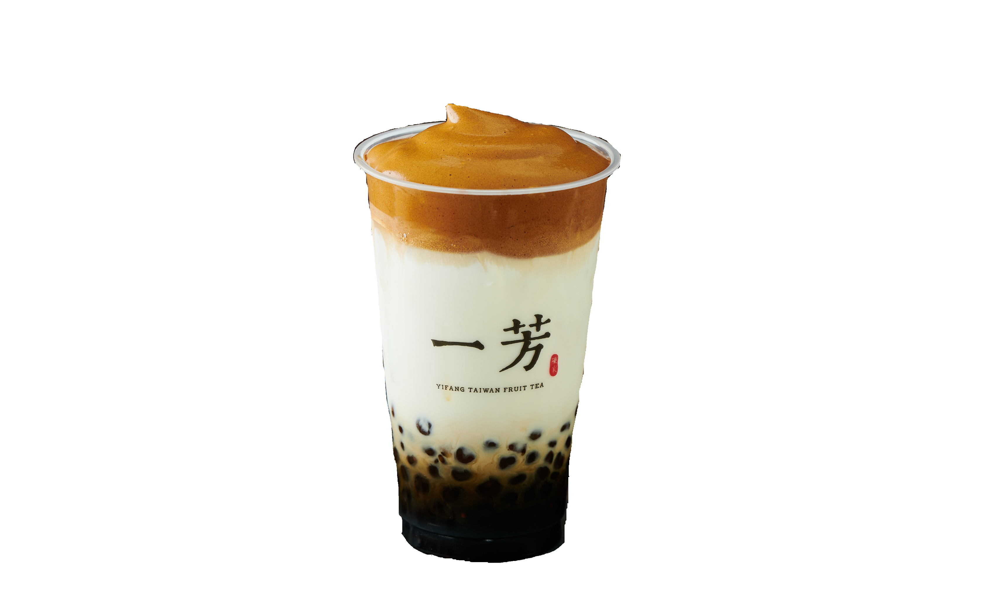 Order Coffee Mousse Pearl Latte / 咖啡慕斯粉圓鮮奶 food online from Yifang Taiwan Fruit Tea store, San Francisco on bringmethat.com