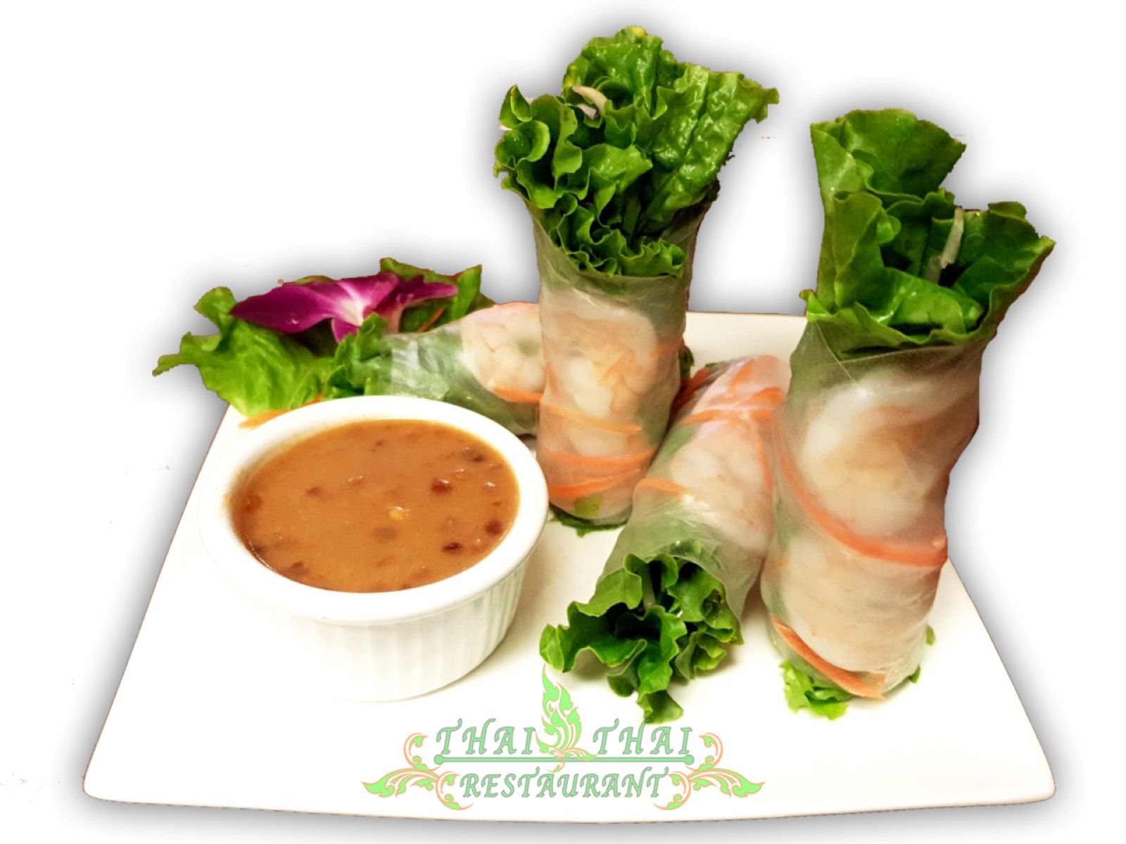 Order A8. Fresh Spring Roll food online from Thai Thai Restaurant store, Fallbrook on bringmethat.com