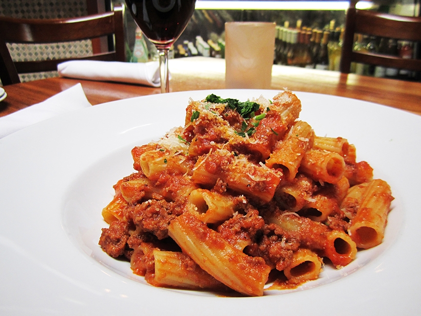 Order Rigatoni Bolognese food online from Louise's Trattoria store, Los Angeles on bringmethat.com