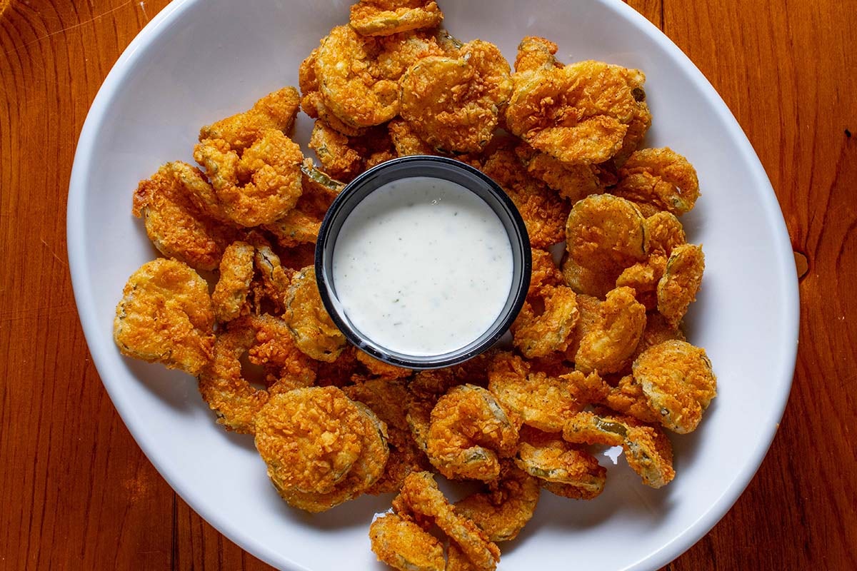Order Fried Pickles food online from Boudreaux's Cajun Kitchen store, Houston on bringmethat.com