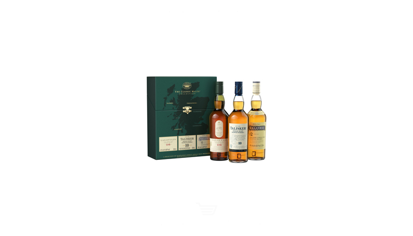 Order Talisker the Classic Malt Strong Collection Gift Set 3 Pack 200mL food online from M & M Liquor & Jr Market store, Anaheim on bringmethat.com