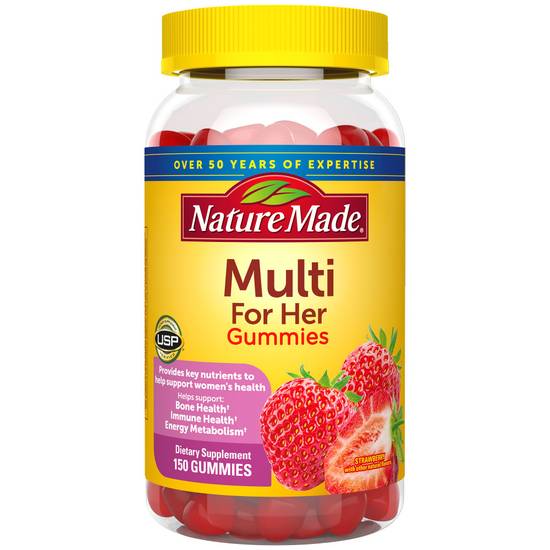 Order Nature Made Multivitamin For Her Gummies Multivitamin For Women (150 ct) food online from Rite Aid store, Palm Desert on bringmethat.com