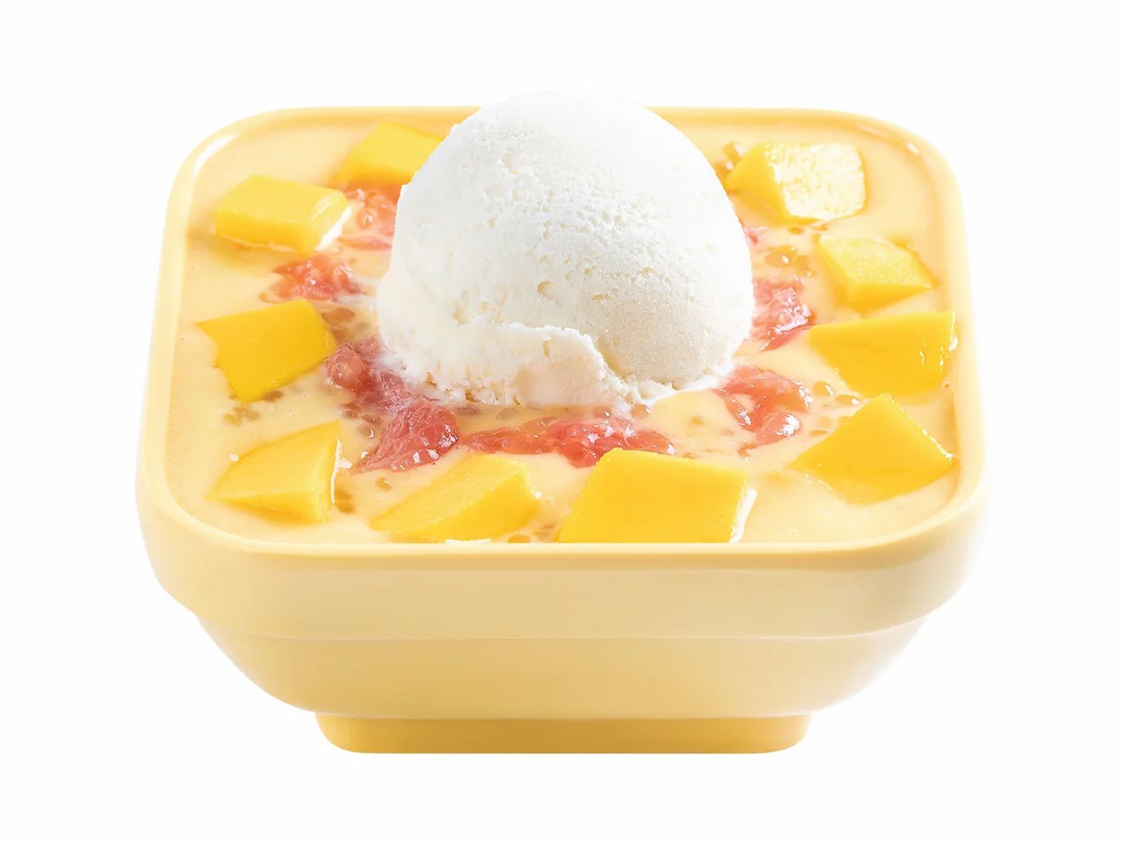 Order M7. Mango Pomelo S / Vanilla Ice Cream - 楊枝甘露配香草雪糕 food online from Sweethoney Dessert store, Artesia on bringmethat.com