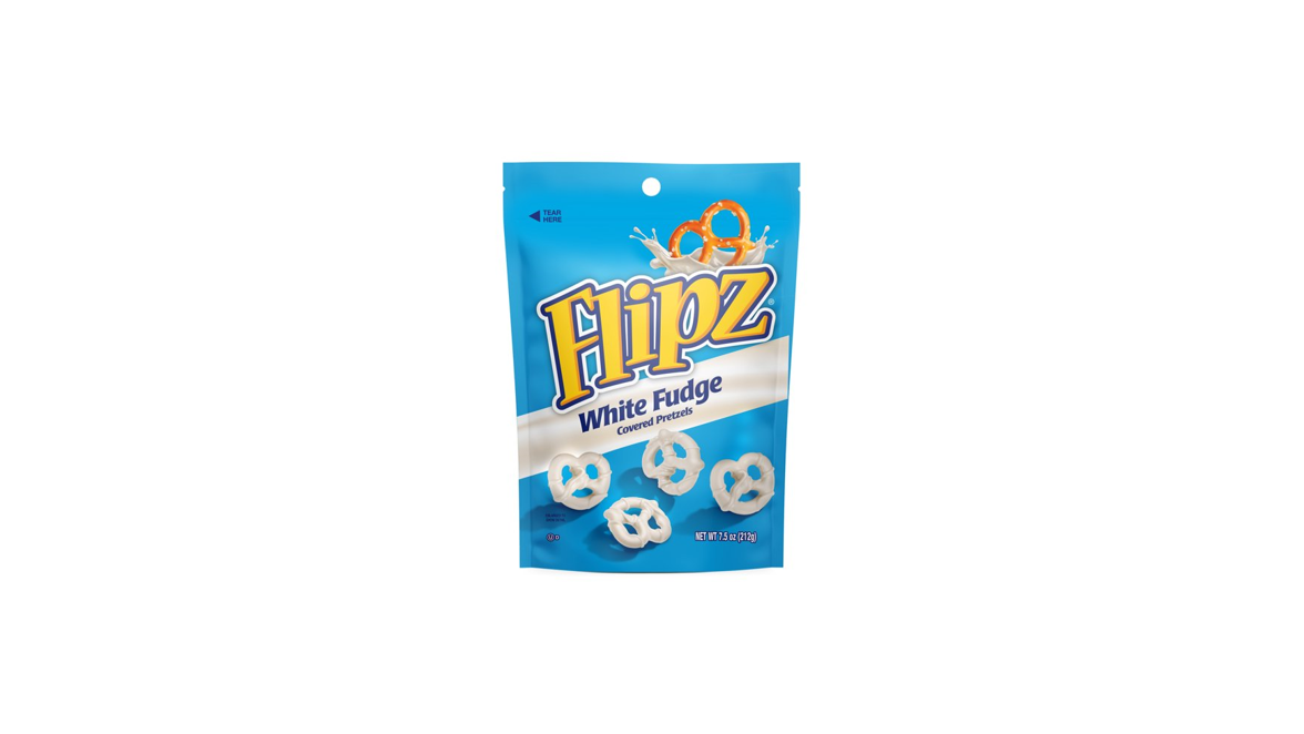 Order Flipz Pretzels White Fudge 5 oz food online from Rebel store, San Jose on bringmethat.com