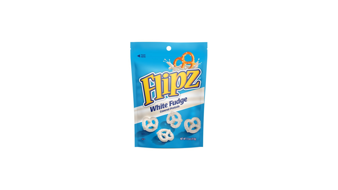 Order Flipz Pretzels White Fudge 5 oz food online from Cafe Verdi Rebel store, Las Vegas on bringmethat.com