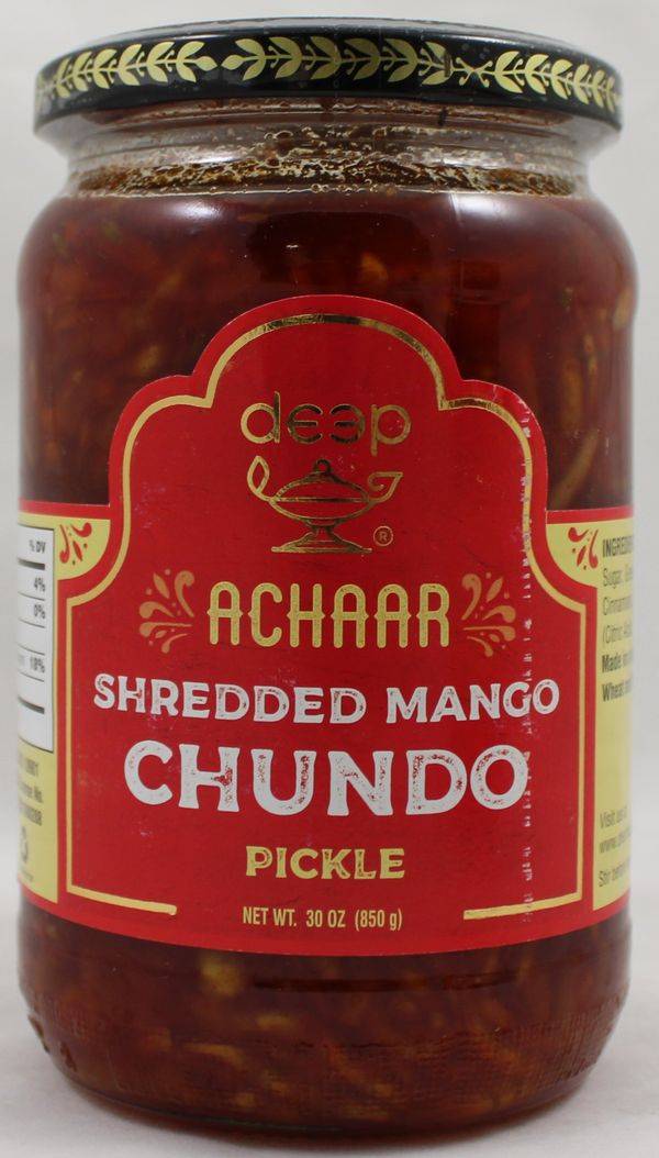 Order Deep Mango Chundo Pickle 30 oz food online from New Rotikaa Foods store, Iselin on bringmethat.com