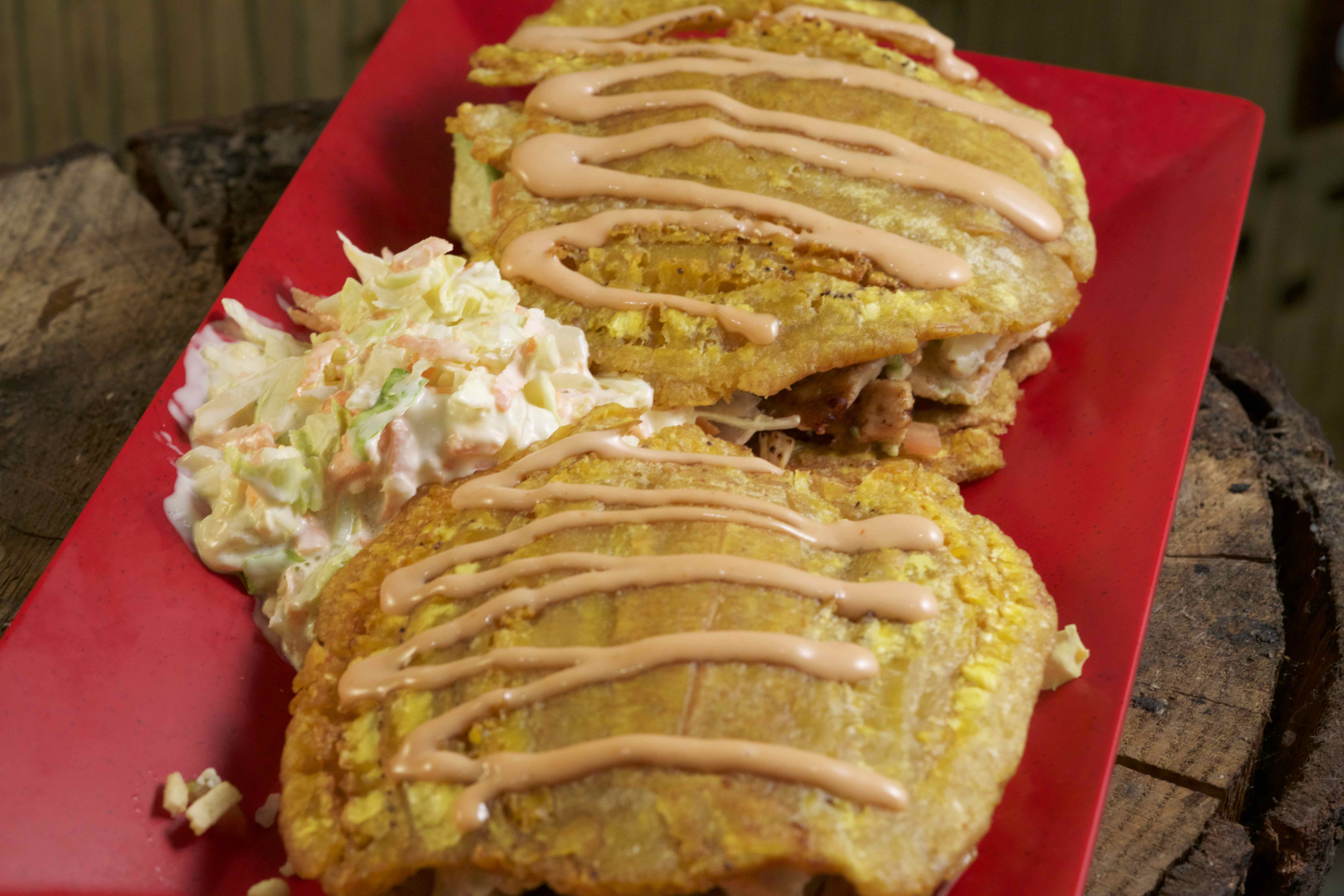 Order Patacon Sandwich food online from El Rancho Colombiano Restaurant store, Union City on bringmethat.com