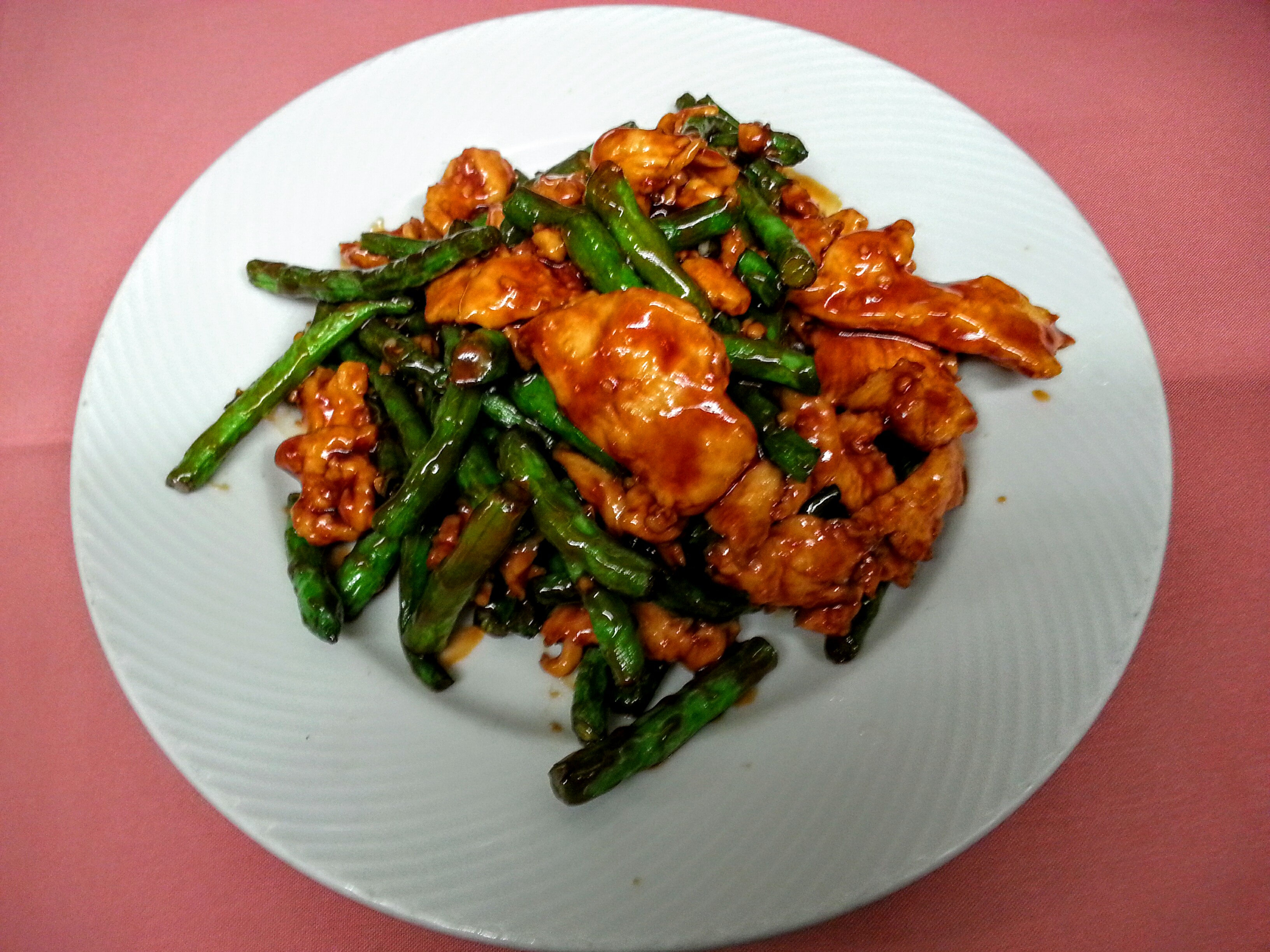 Order Chicken with Green Bean in Szechwan Sauce food online from China Garden store, Woodland Hills on bringmethat.com