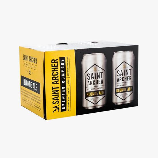 Order Saint Archer Blonde Ale  | 5% abv food online from Pink Dot store, Chino Hills on bringmethat.com