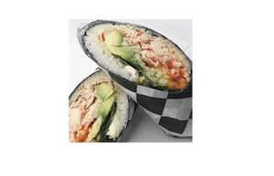 Order 5. Green Crabzilla Burrito food online from Ninja Cafe store, High Point on bringmethat.com