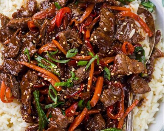 Order Mongolian Beef(大)蒙古牛 food online from Asian Pot store, Louisville on bringmethat.com