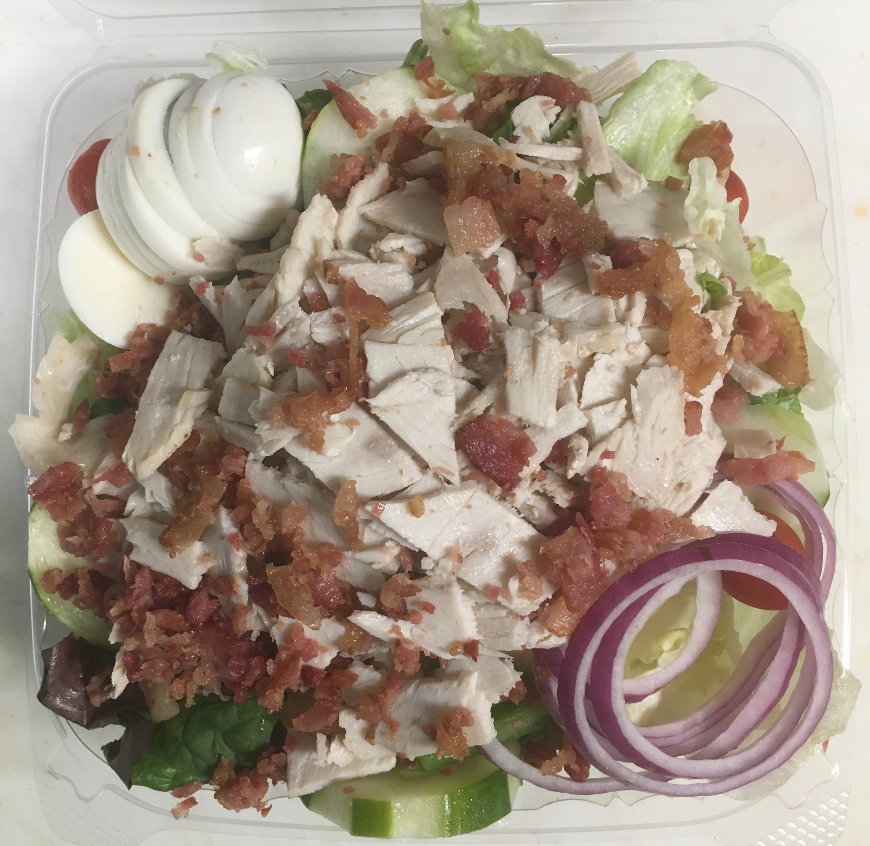 Order Turkey Club Salad - Large food online from Amici Vicinato store, Lafayette Hill on bringmethat.com