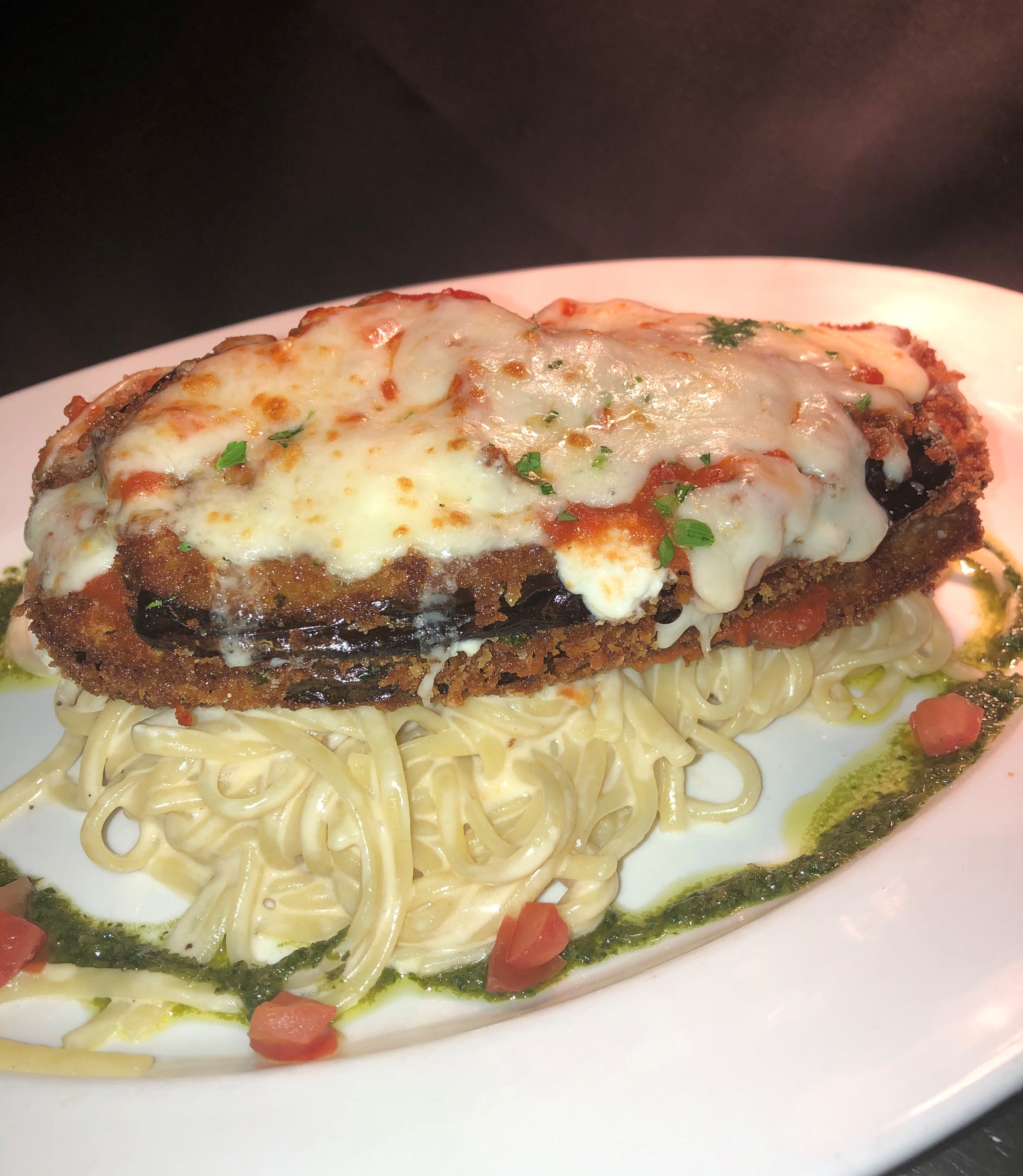 Order Eggplant Parmesan Lunch - Entree food online from Martini Italian Bistro store, Louisville on bringmethat.com