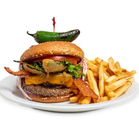 Order HABANERO JALAPEÑO BACON CHEESEBURGER food online from Norms store, Los Angeles on bringmethat.com