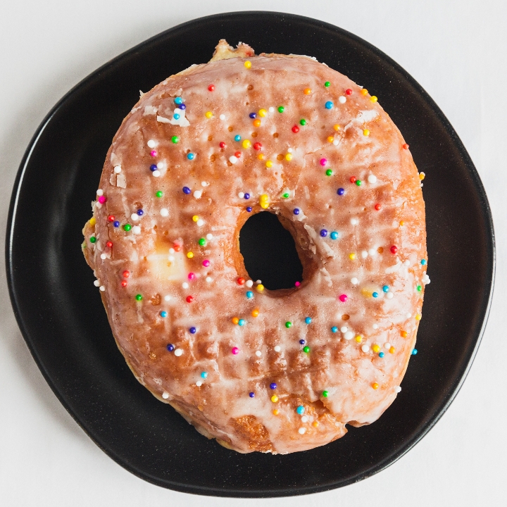 Order Vanilla Sprinkled food online from Knead Doughnuts store, PROVIDENCE on bringmethat.com