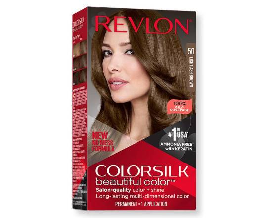 Order Revlon Colorsilk Beautiful Color: Light Ash Brown 50 food online from iDa Beauty Supply Store store, Middletown on bringmethat.com