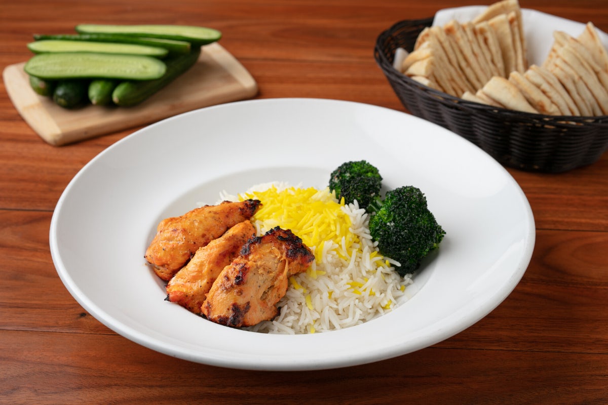 Order Kids Chicken Plate food online from Panini Kabob Grill store, Irvine on bringmethat.com