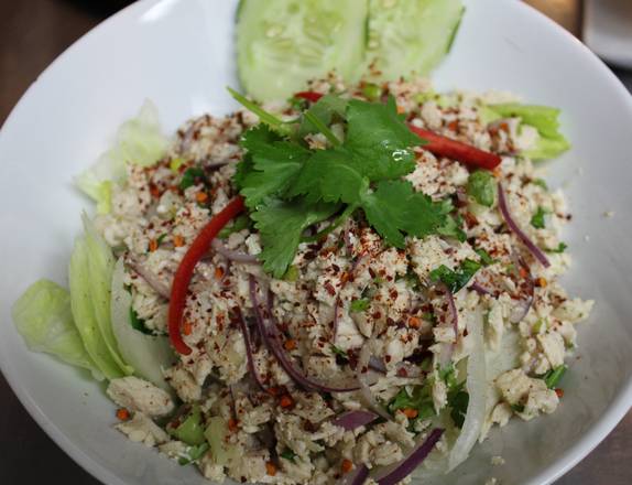 Order Larp gai salad food online from Amazing Thai store, Jacksonville on bringmethat.com