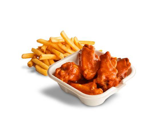 Order 6 Piece Wing Combo food online from Detroit Wing Company store, Taylor on bringmethat.com