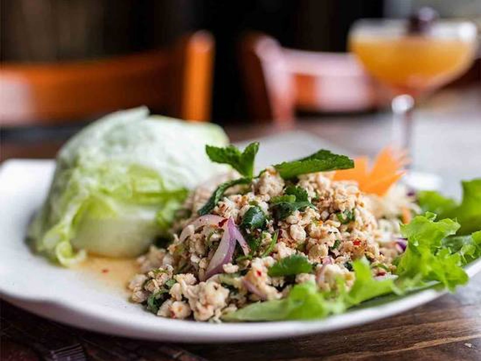 Order Larb Salad food online from Thai Orchid store, Vancouver on bringmethat.com