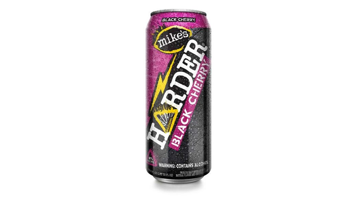 Order Mike's Harder Black Cherry 23.5oz Can food online from Rancho Liquor store, Thousand Oaks on bringmethat.com