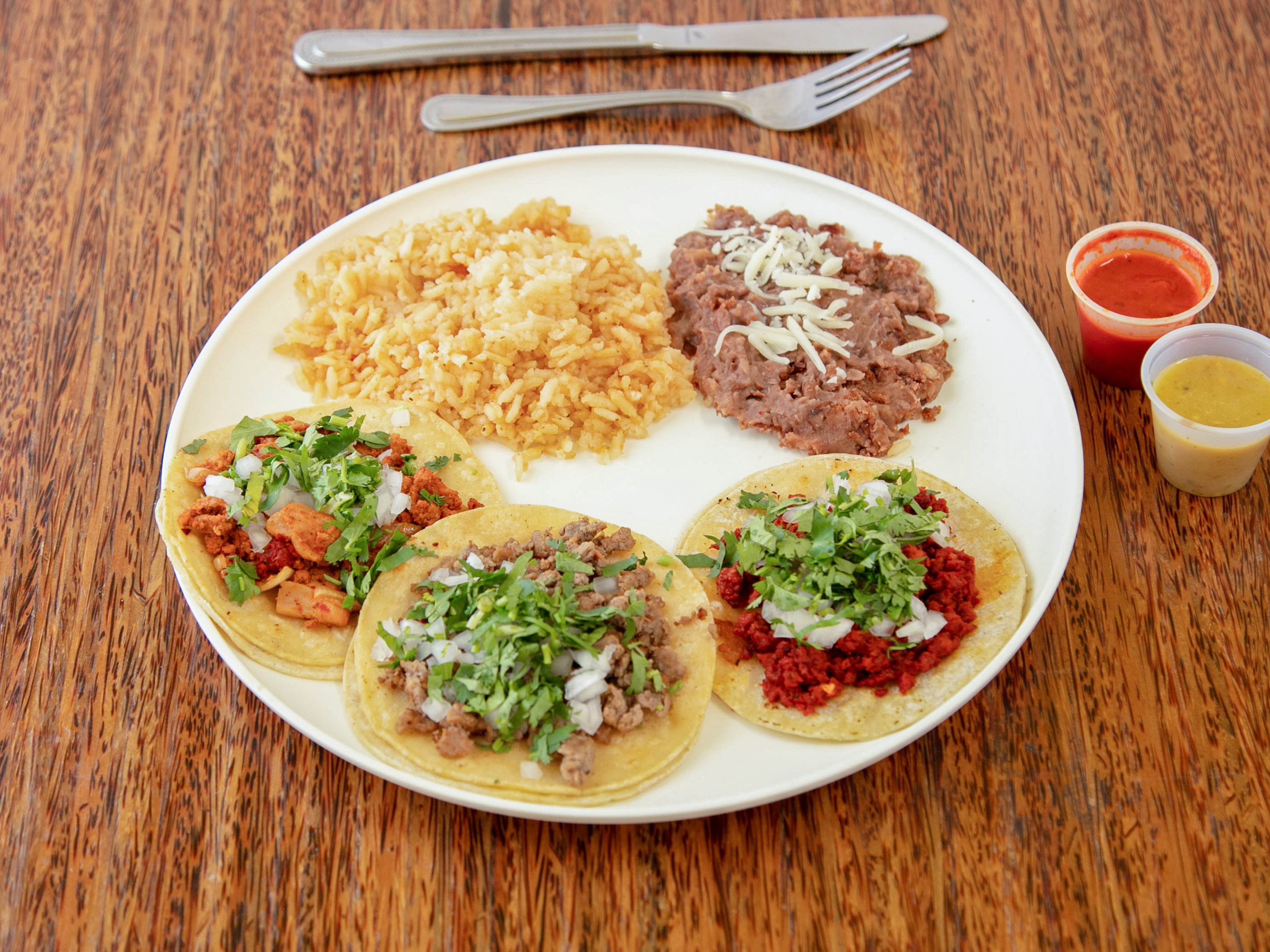 Order Street Taco Platter food online from La Mesa store, Granbury on bringmethat.com
