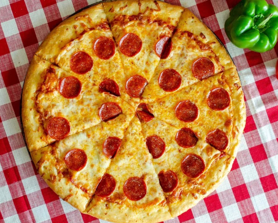 Order 1-Topping Pizza - Small 10" food online from Mr D Pizza & Wholesale store, Somerset on bringmethat.com