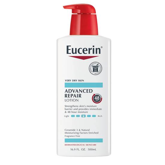 Order Eucerin Advanced Repair Body Lotion Pump, 16.9 OZ food online from CVS store, SPRING VALLEY on bringmethat.com