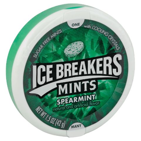 Order Ice Breakers Spearmint Puck 1.5oz food online from 7-Eleven store, Bulverde on bringmethat.com
