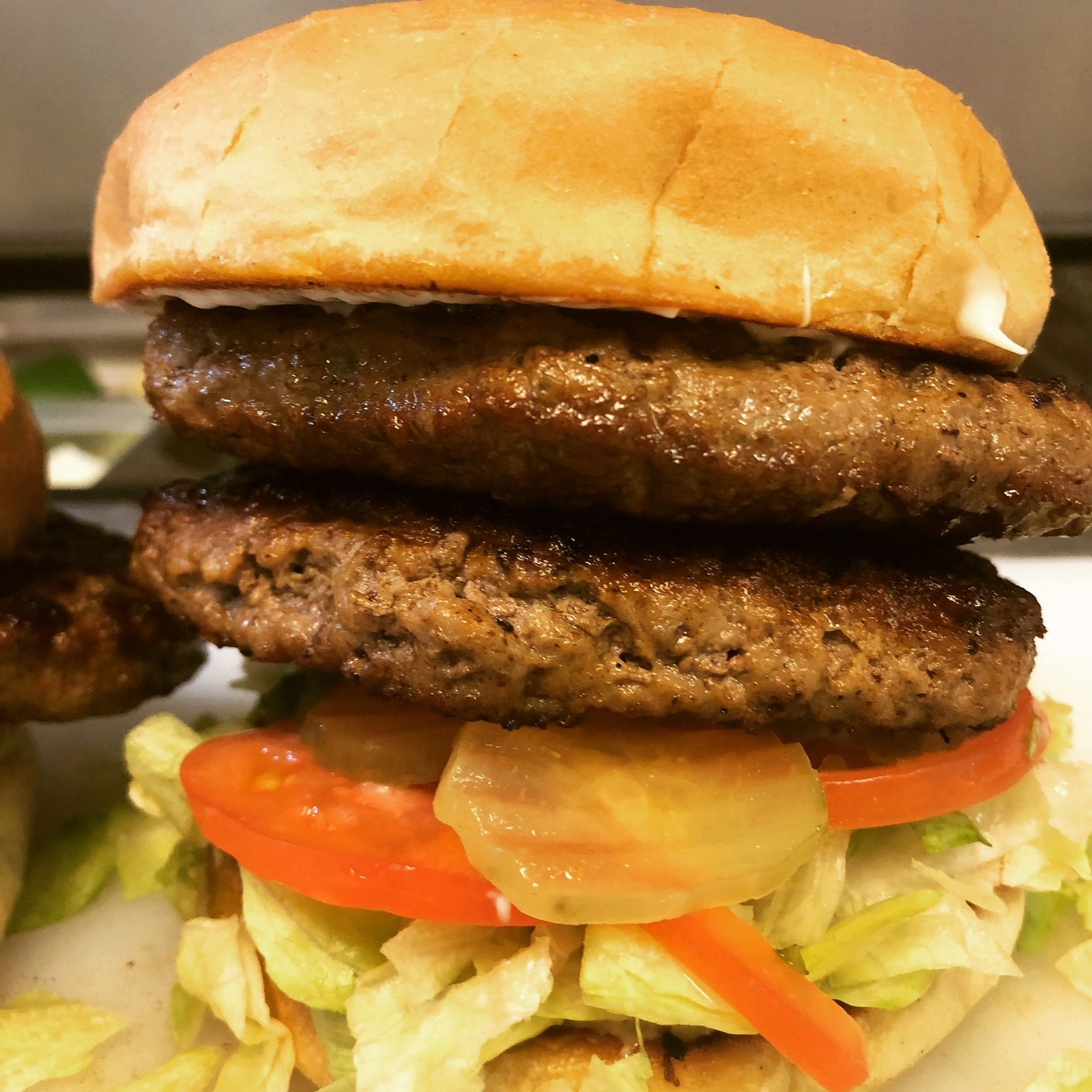 Order Southern Double Burger food online from Sam Southern Eatery store, Springfield on bringmethat.com